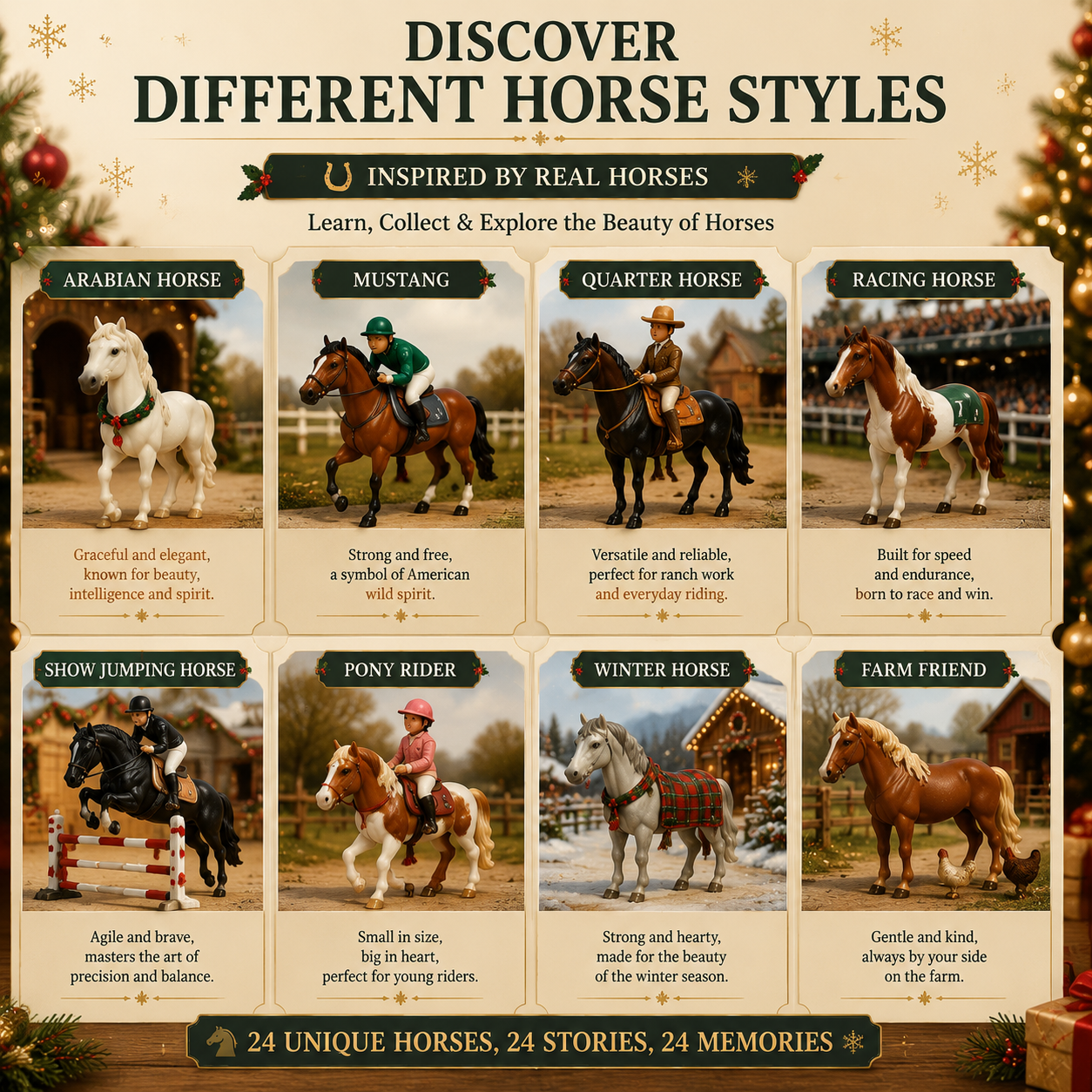 🐴 Christmas Horse Advent Calendar – 24 Days of Horse Friends