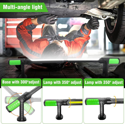 🔥Waterproof Work Light for Mechanic, 2400LM LED, 4400mAh Rechargeable