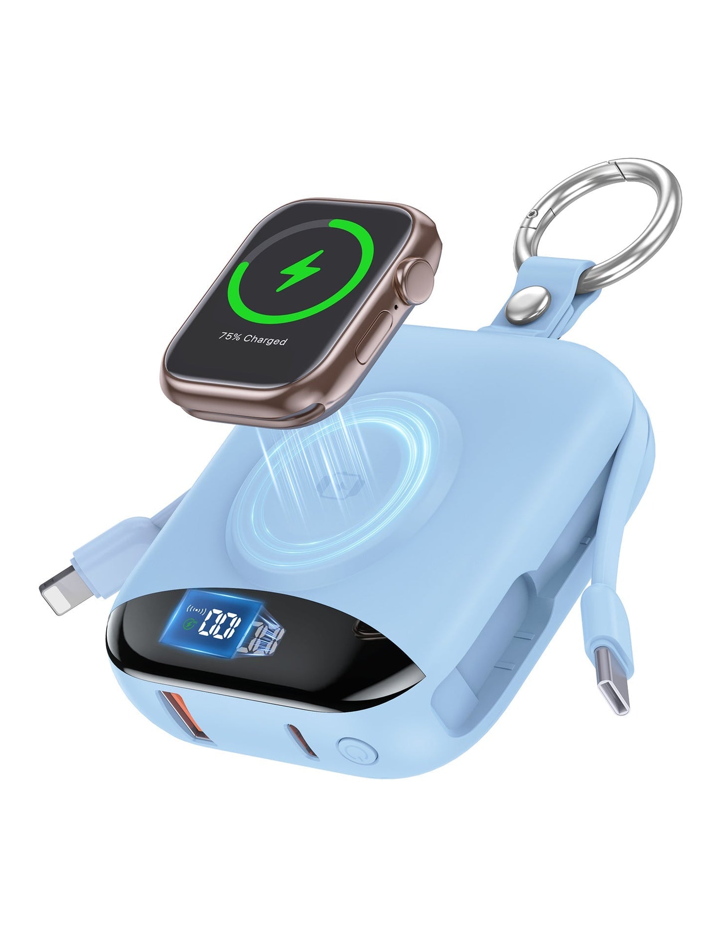 🔥 LAST DAY 50% OFF-🔋 3-in-1 Magnetic Power Bank 10000mAh – Portable Charger for iPhone, Apple Watch & AirPods