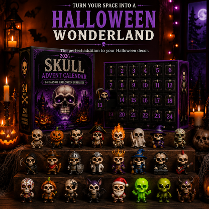 💀 Skull Advent Calendar 2026-24 Days Of Halloween Surprises