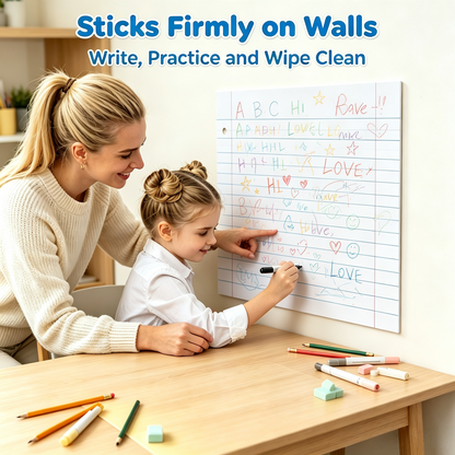 📝 Giant Magnetic Dry Erase Drawing Pad – Large Reusable Whiteboard for Classroom, Homeschool & Creative Learning Activities