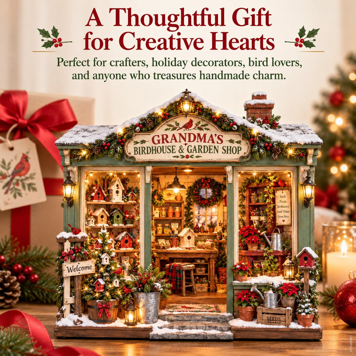🐦 Build Your Own Grandma’s Christmas Garden Shop 🌿