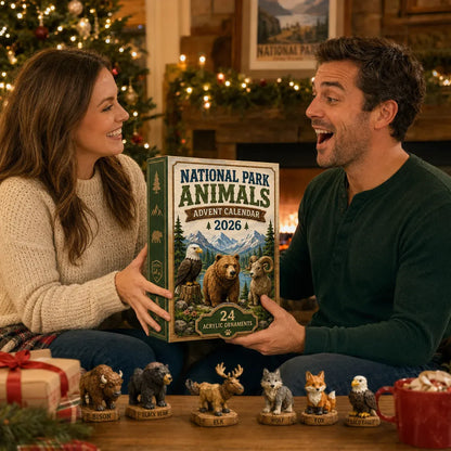 🐾 LAST DAY 49% OFF – 24 Days of National Park Wildlife Advent Calendar | 24 Unique Animal Collectibles Featuring Bison, Bears, Wolves, Eagles & More Wild Discoveries 🎄🏞️