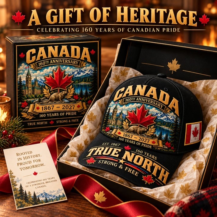💝49% OFF - 🍁 Canada 160th Anniversary 1867–2027 – Premium Heritage Cap | Cotton-Poly Blend • Detailed Embroidery • Adjustable Fit 🇦🇺