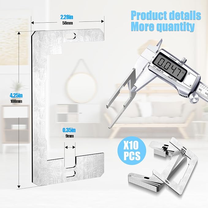🔥Last Day 49% OFF-Wall Plate Spacers (Metal) – For Wall Outlet Repair and Securing Loose Outlets