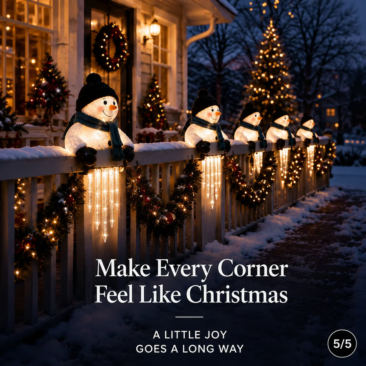 WinterGlow snowman Christmas light