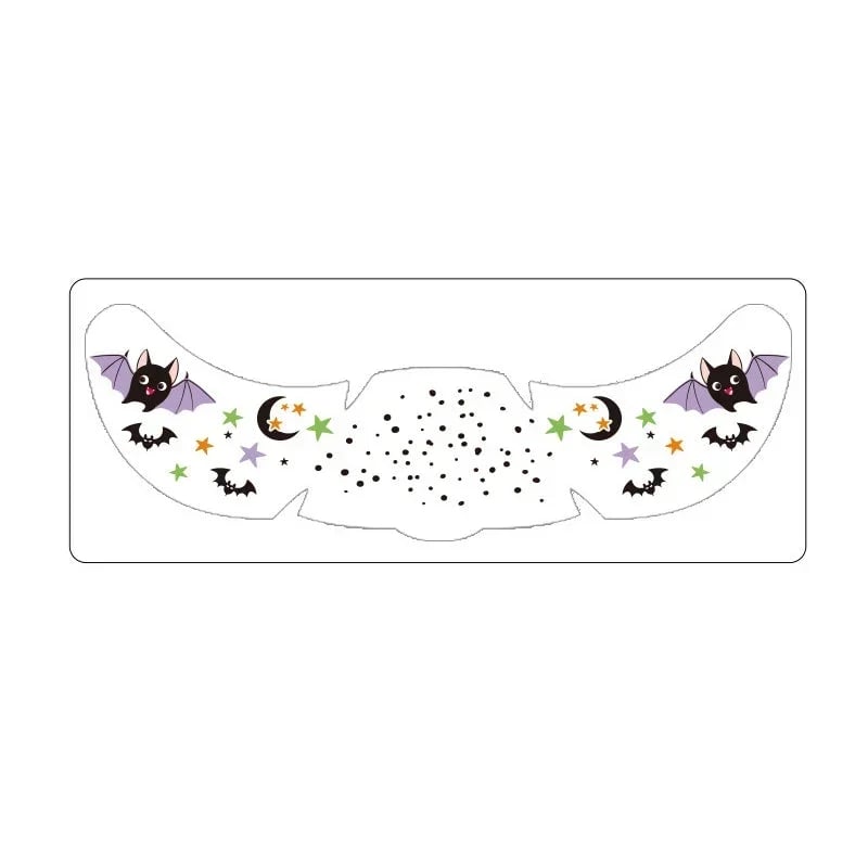 🎃👻 Halloween Water-Transfer Face Tattoos — Create a Spooky Look in Seconds, No Messy Face Paint Needed! 🦇✨(Set of 3)