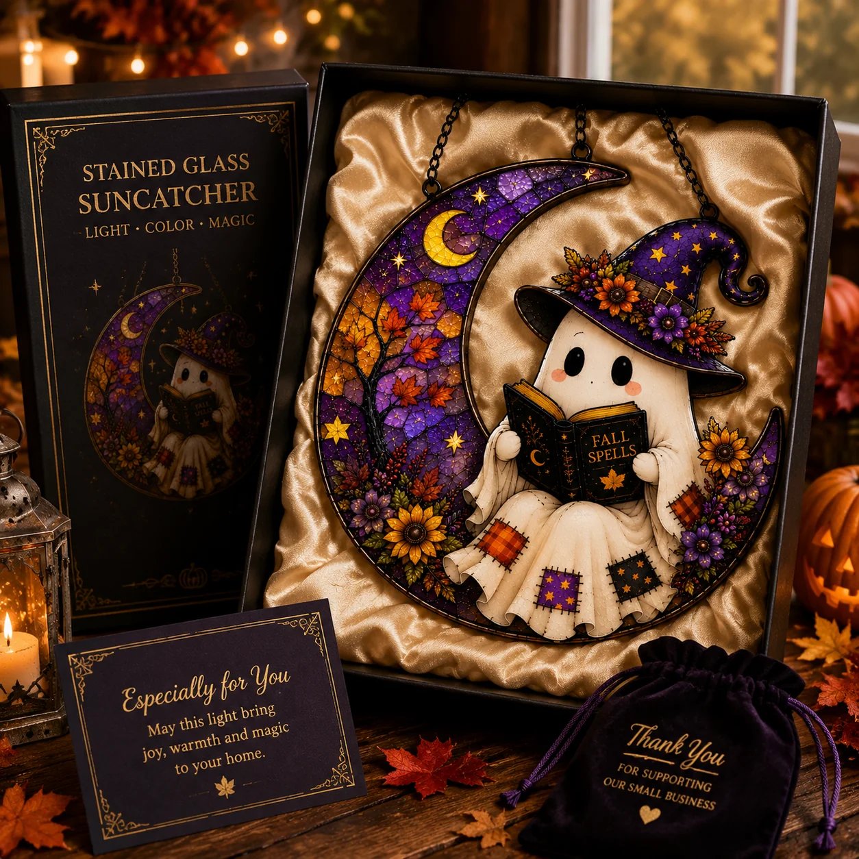 ⏰Last Day 50% OFF! 👻 Cute Halloween Ghost Window Hanging Decoration