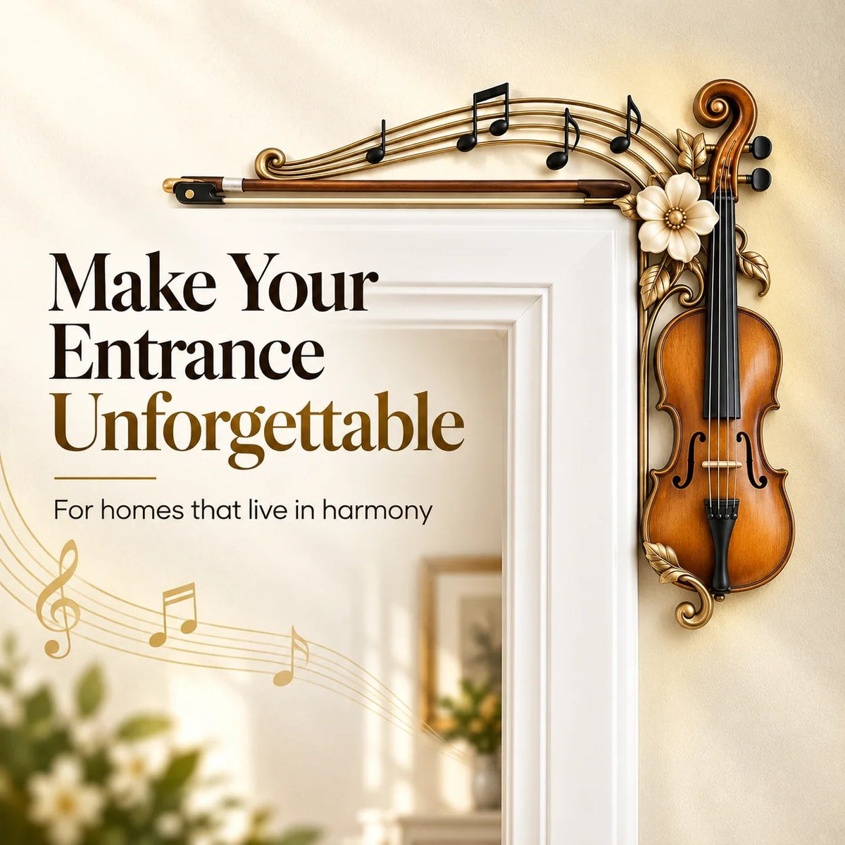 🔥HOT SALE🔥Violin & Music Notes Door Topper