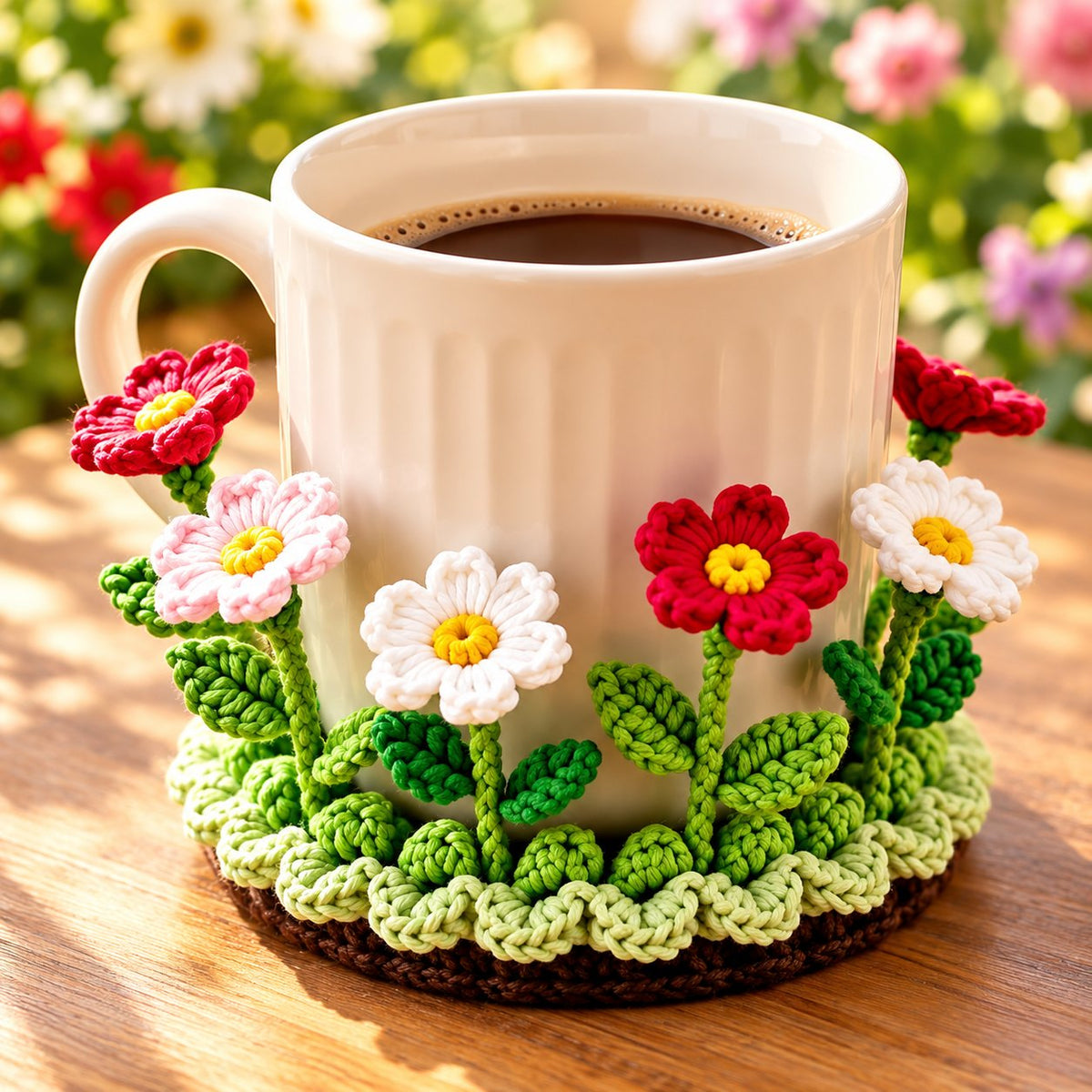 Handmade Crochet Floral Coaster | Everlasting Table Art 🌸