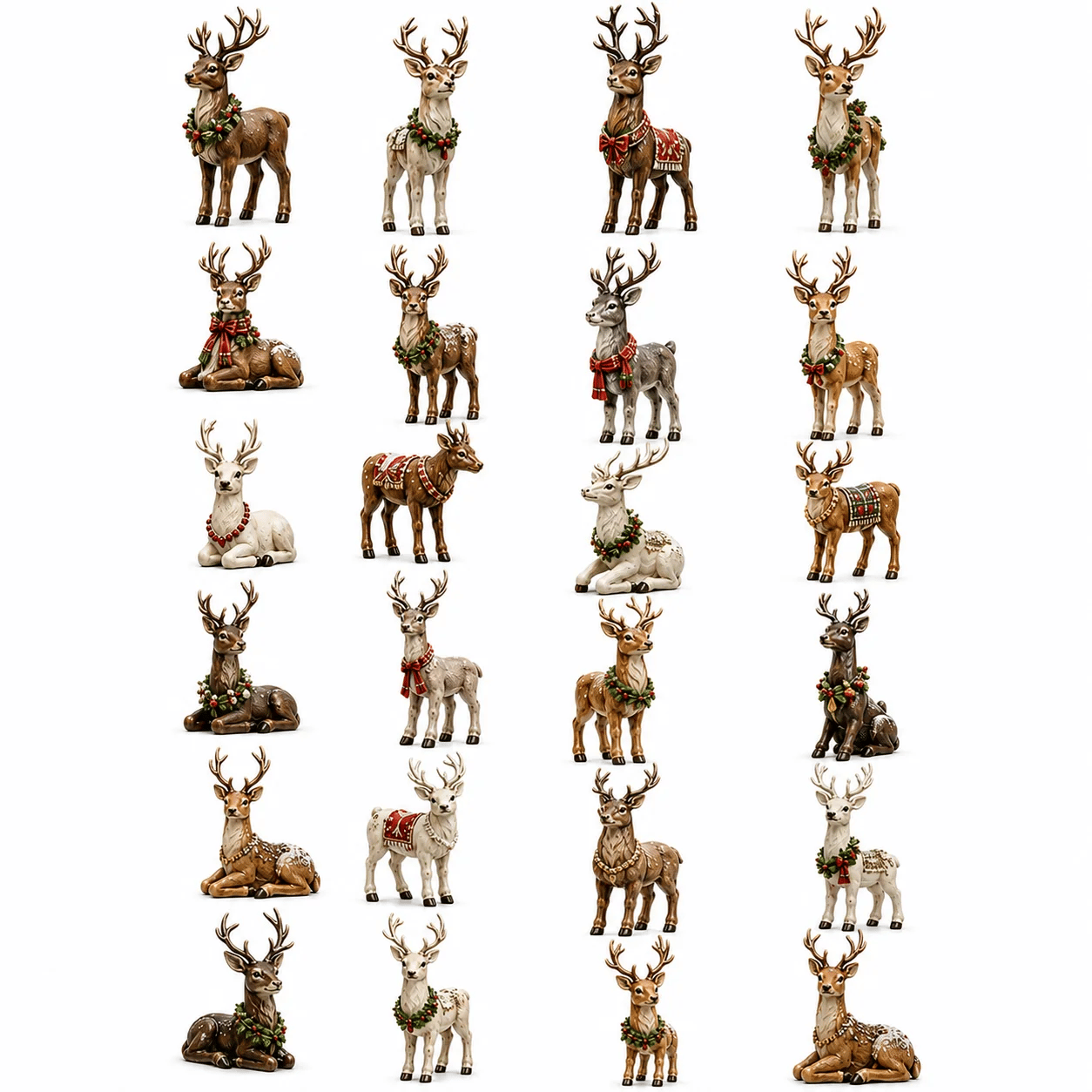 Reindeer Magic Advent Calendar – 24 Collectible Miniature Figurines