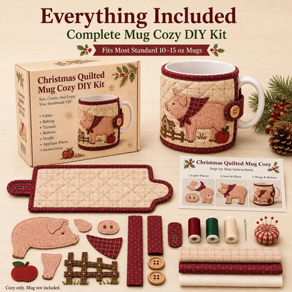 🐷 Farmhouse Friends Mug Cozy Sewing Kit
