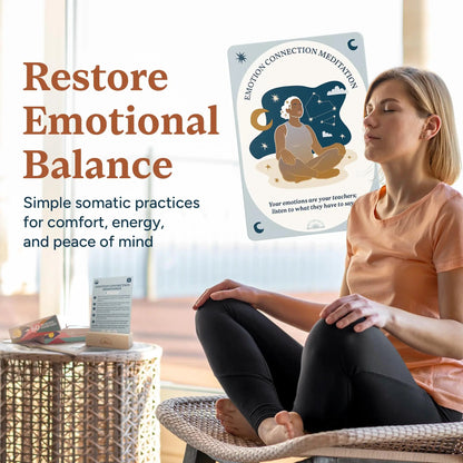 🧠🌿60 Somatic Therapy Exercise Cards-Your Nervous System Reset for Daily Calm 🥳📖 Step-by-Step Guidance - Beginner Friendly