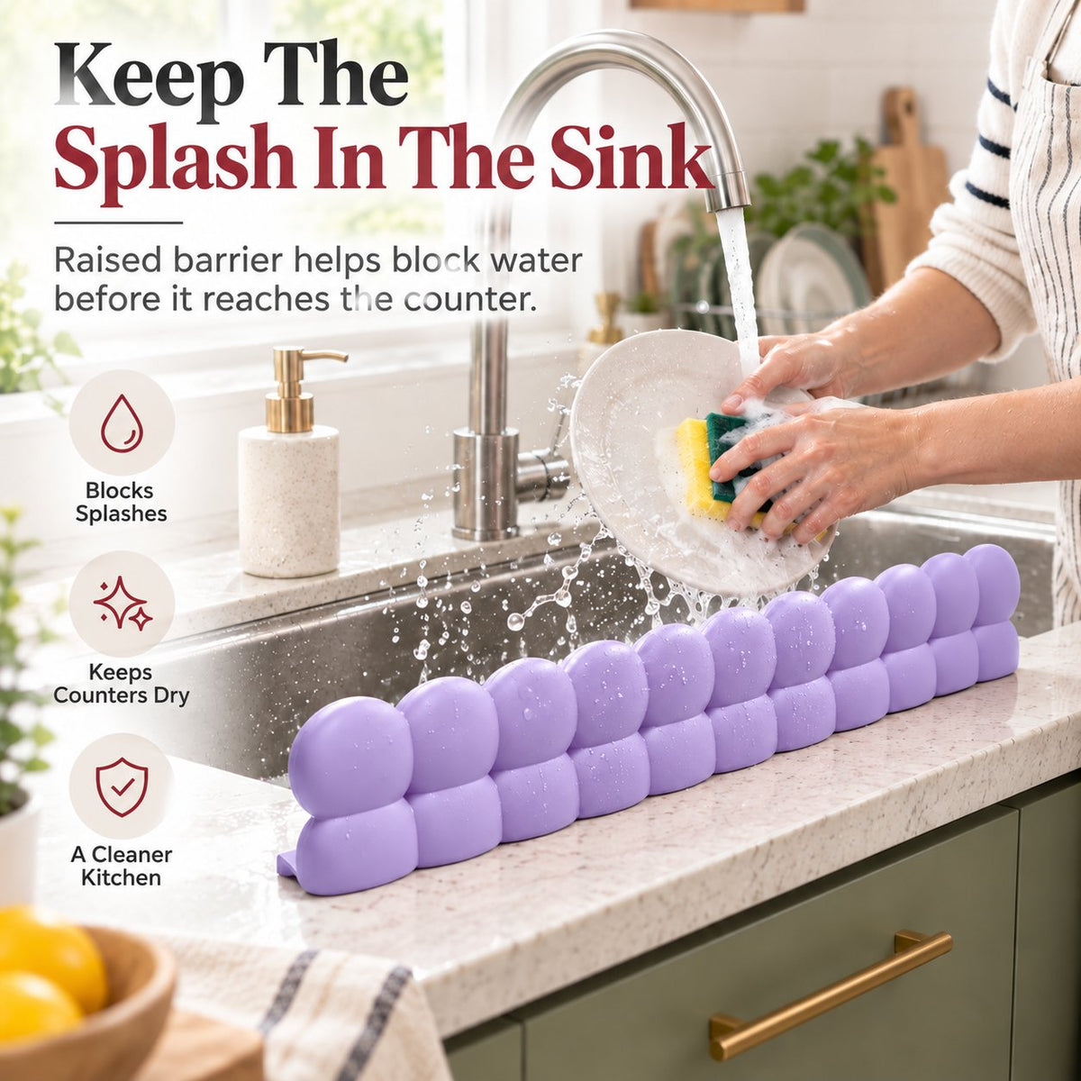 Silicone Sink Splash Guard