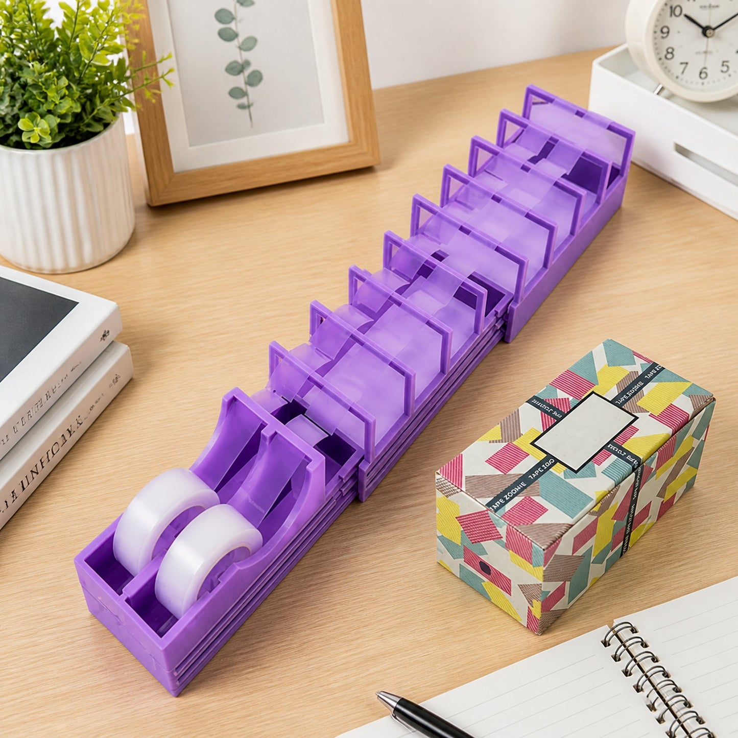 🎁 18-Strip Expandable Tape Dispenser – Wrap Gifts Up to 3× Faster