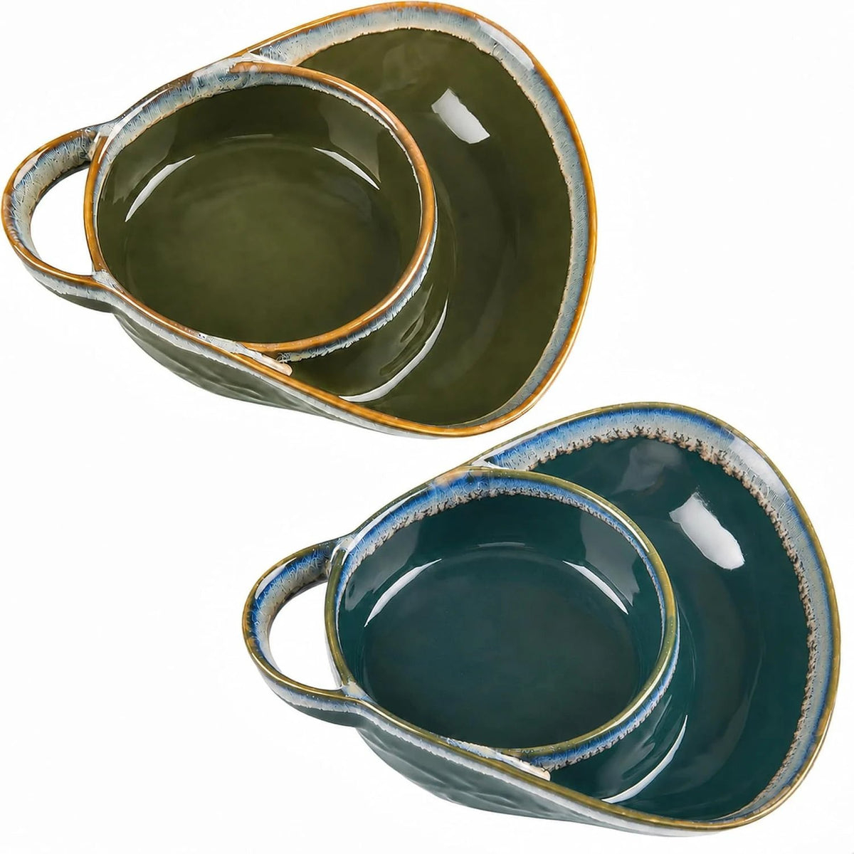 🥣 Stoneware Soup & Side Bowls Set