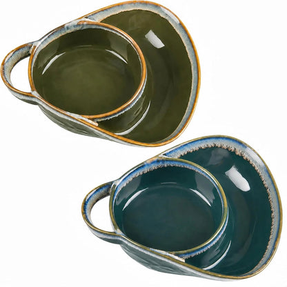 🥣 Stoneware Soup & Side Bowls Set