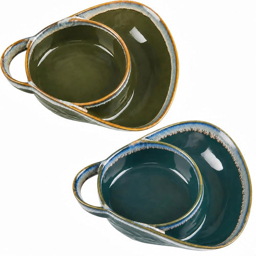 🥣 Stoneware Soup & Side Bowls Set