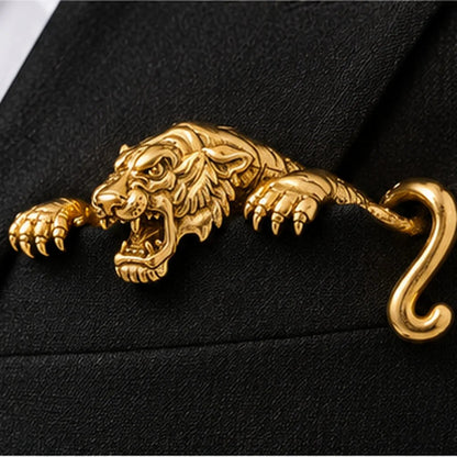 Luxury Sculpted Animal Brooch – Premium Statement Piece for Suits & Blazers