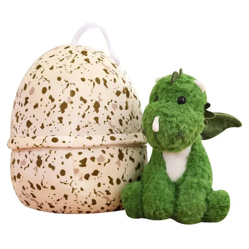 Dinosaur Egg Stuffed Pillow, Comforting Sleep Companion Doll