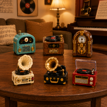 Gramophone Collection Advent Calendar 2027 – 24 Vintage Record Player & Music Miniatures, Retro Collectible Gift for Music Lovers