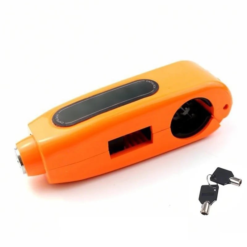 🔒 Handlebar Lock with Alarm: Precision Copper Core, Universal Fit, Weatherproof, for Bike & Motorcycle