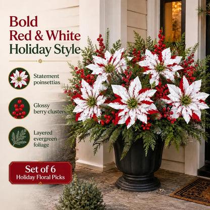 🎉❀Last Day 50% OFF🔥Christmas Poinsettia Planter Inserts
