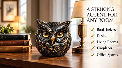 Guardian Animal Stone Sculpture – Owl, Dragon, Lion & Wolf Décor