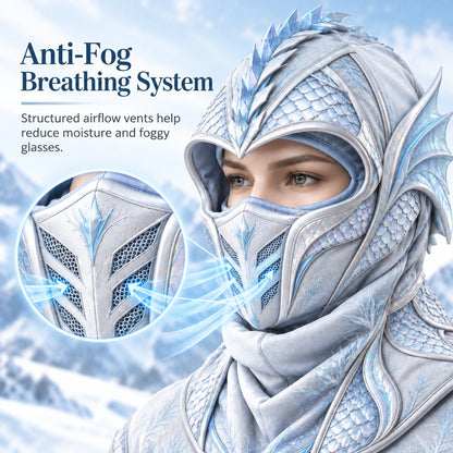🐉 Frost Dragon Winter Balaclava ❄️ 3-in-1 Windproof Face Mask | Warm, Stylish & Ready for the Cold