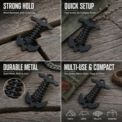 Deck Anchor Pegs with Spring