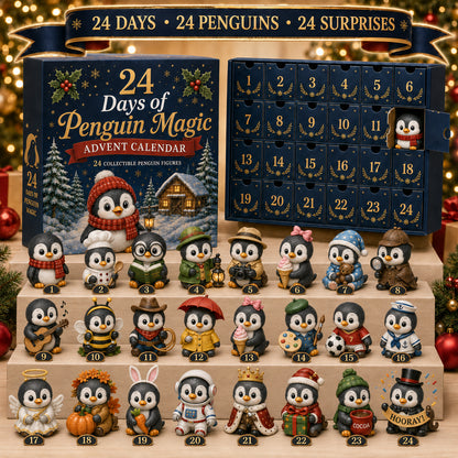 🐧 24 Days of Penguin Magic™ Advent Calendar – 24 Collectible Christmas Penguin Surprises