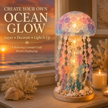 ⏳ Last Day 49% OFF – 🌊 Beginner-Friendly DIY Glowing Sea Glass-Style Ocean Art Kit Collection | Complete Kit with Sea Glass-Style Pieces, LED Lights & Step-by-Step Guide Included 💕