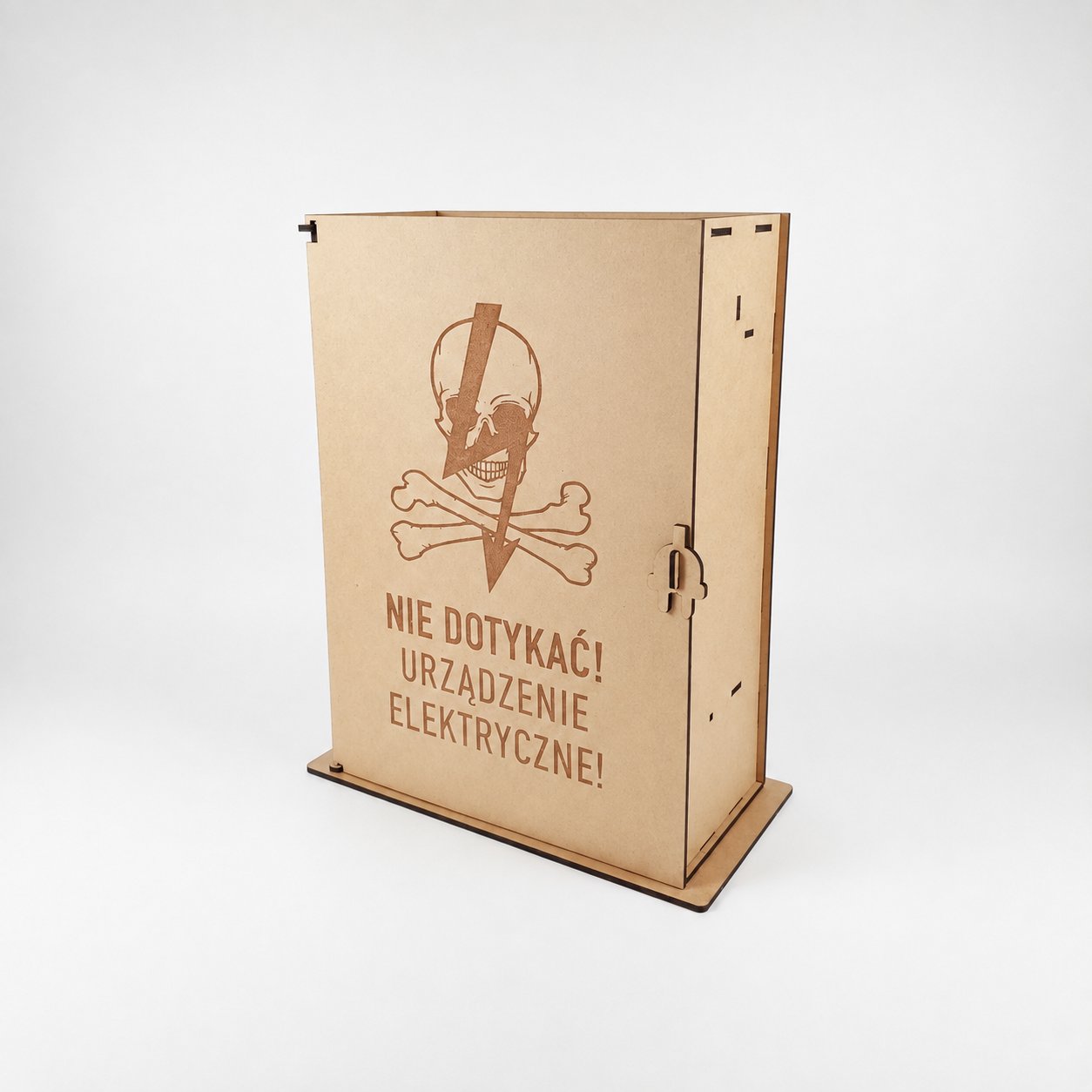 Industrial Electrical Cabinet Whiskey Gift Box | Interactive Puzzle Wooden Liquor Storage Box ⚡💀