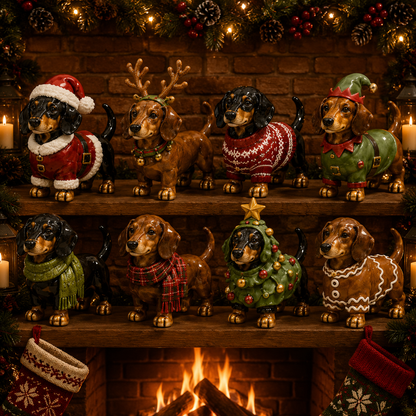 24-Day Dachshund Advent Calendar | Collectible Dog Figurine Christmas Countdown