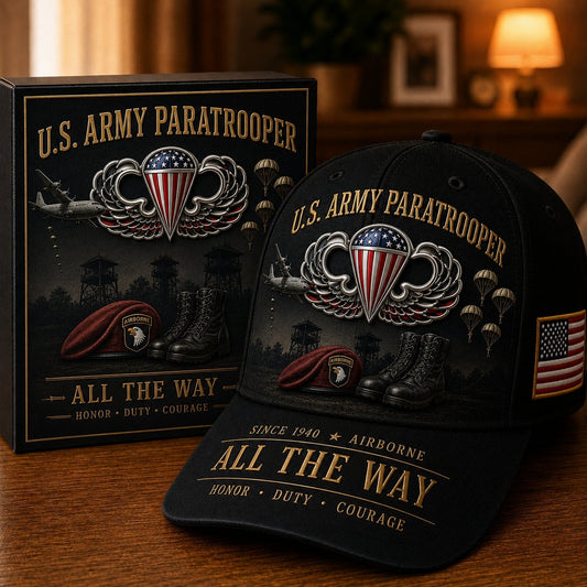 🪂U.S. Army Paratrooper “All the Way” Tribute Cap