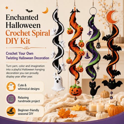 🔥Last Day 50% OFF - 🎃 Enchanted Halloween Crochet Spiral DIY Kit - Buy 2 Get Free Shipping