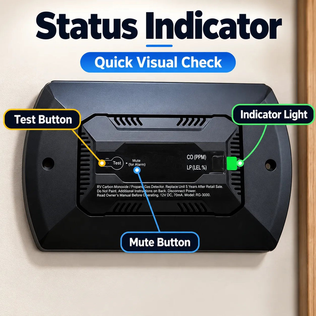 ⏰Limited Stock 60% OFF🚐🚨 2-in-1 RV Gas & CO Detector — Stay Safe on Every Journey! 🛡️✨