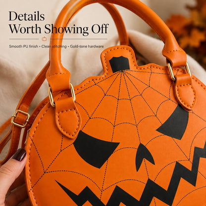 🔥Last Day 49% OFF - 🎃 Halloween Pumpkin Handbag with Adjustable Shoulder Strap(✨Same as in the video)