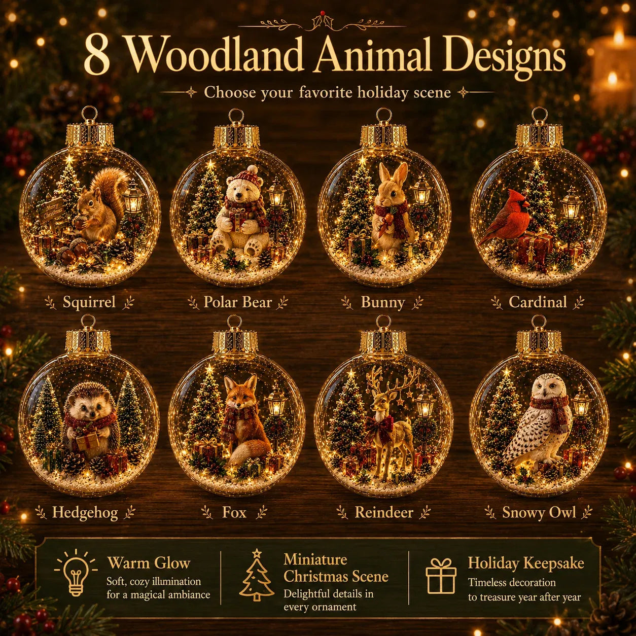🎄✨ Magical Glass Christmas Ornaments