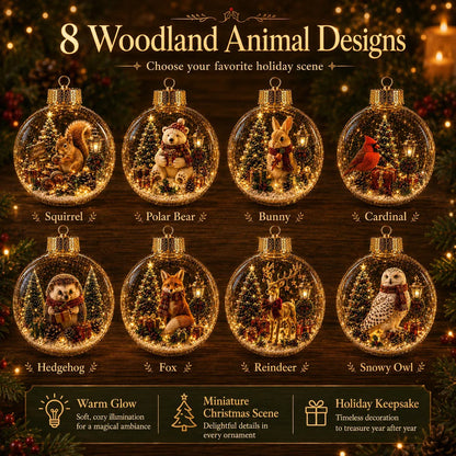 🎄✨ Magical Glass Christmas Ornaments