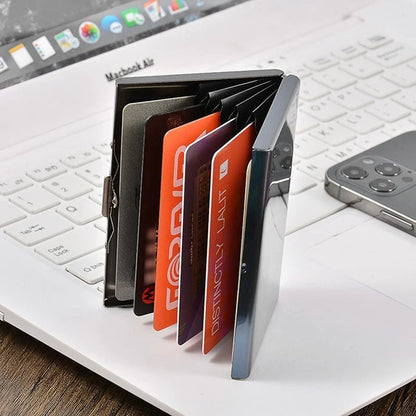 💳 Stainless Steel RFID-Blocking Card Holder