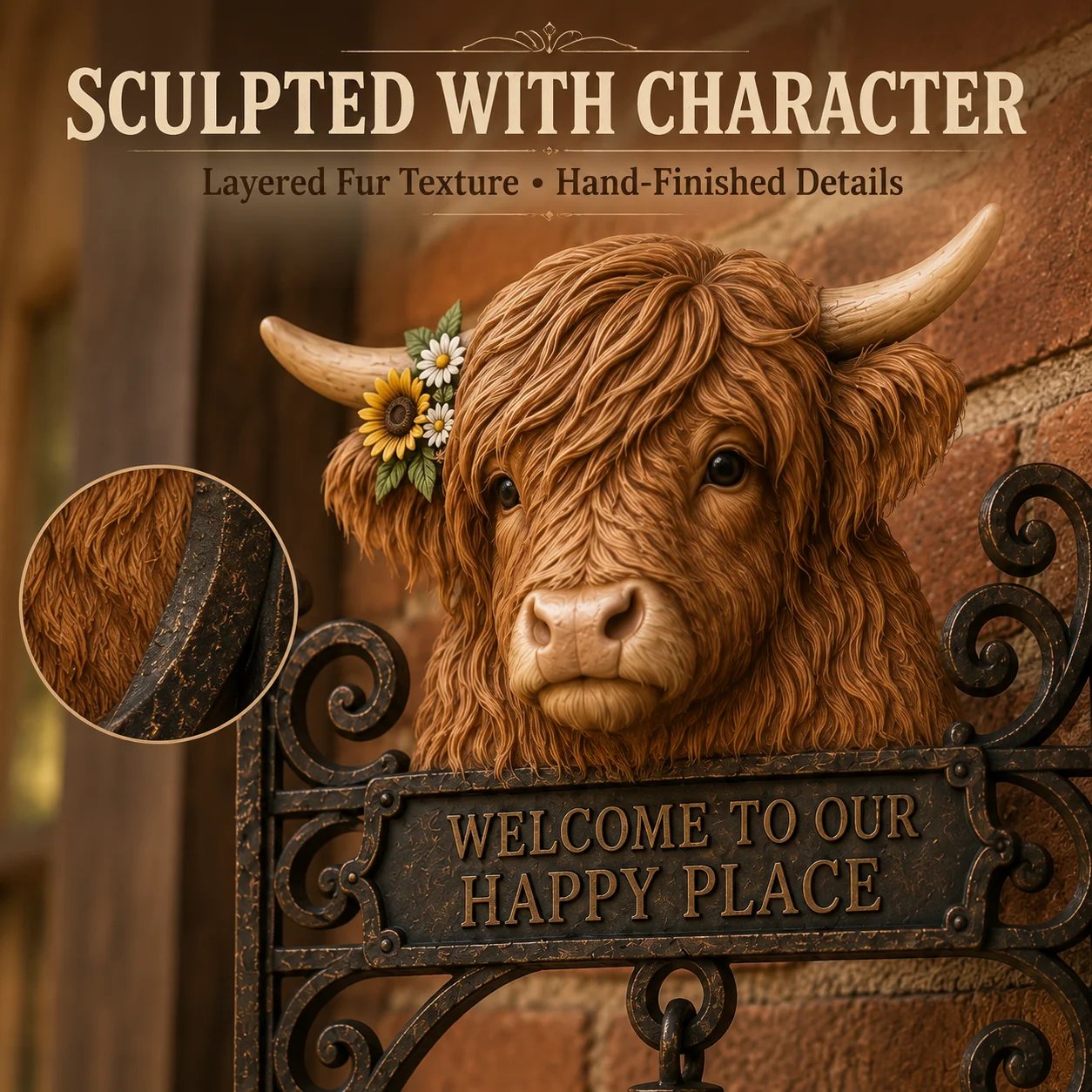 🎉🎅 2026 Christmas Gift 50% Off--🐂Highland Cow Farmhouse Welcome Bell🔔