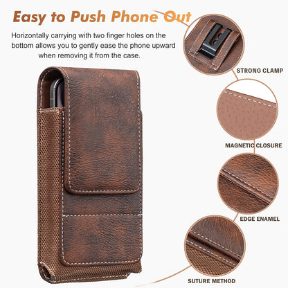 ⚡Men's Cell Phone Holster Pouch with Card Holder, Belt Clip Holster Casual Belt Bag