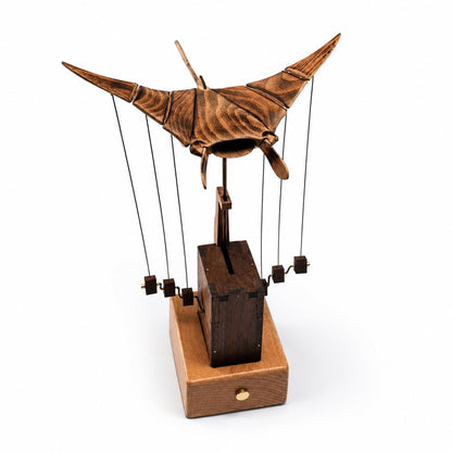 Handcrafted Wooden Ocean Animal Mechanical Model