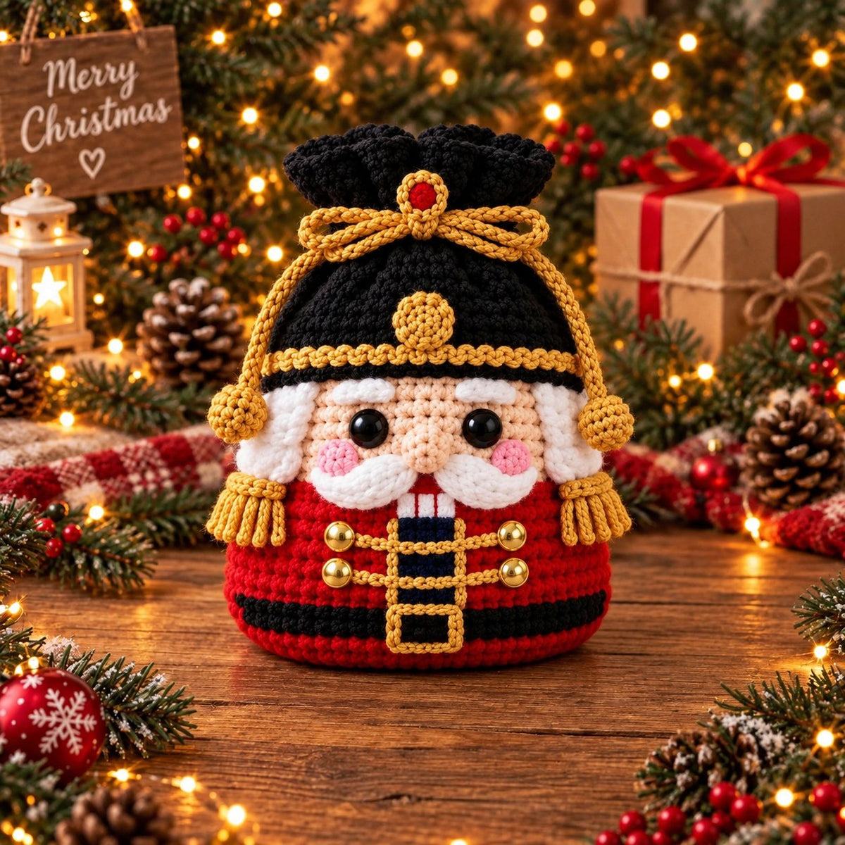 Christmas Crochet Character Gift Pouch – 12 Festive Designs
