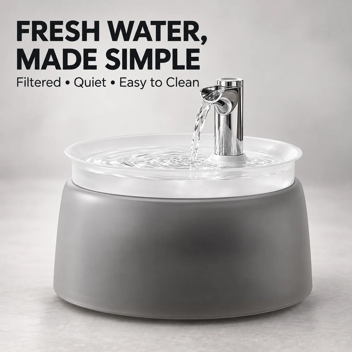 Filtered Cat Water Fountain – Circulating Pet Drinking Station