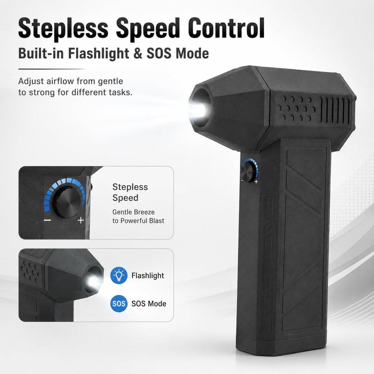 130,000 RPM Jet Dry Blower & Portable Turbo Fan