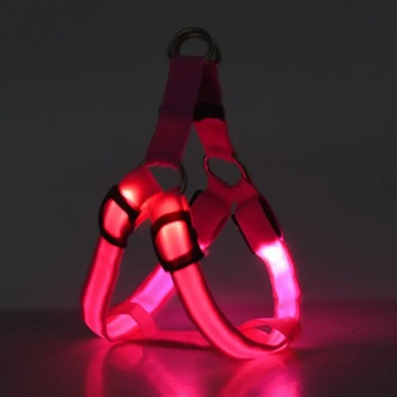 Fiber Optic LED Dog Harness