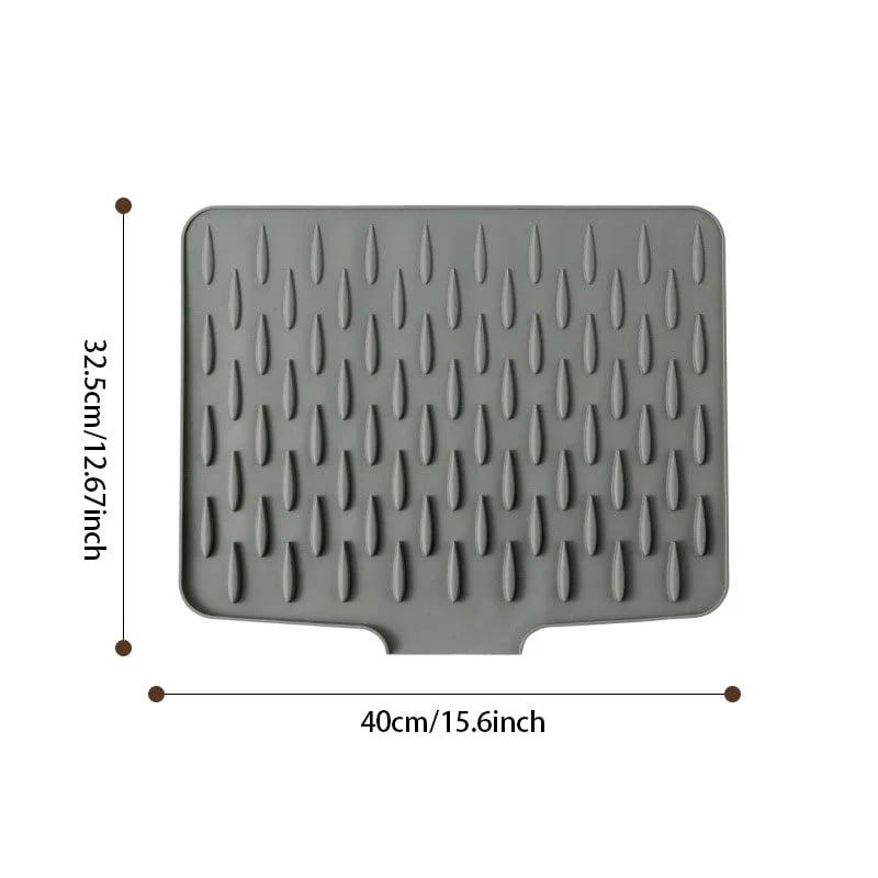 🔥HOT SALE🔥Non-Spill Silicone Worktop Saver – Heat-Resistant & Non-Slip Mat for Drip-Free Drying