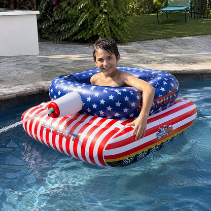 🔥 Summer Pool Party Sale 49% OFF – Patriot Pool Float with Water Cannon for Beach, Lake & Pool Fun